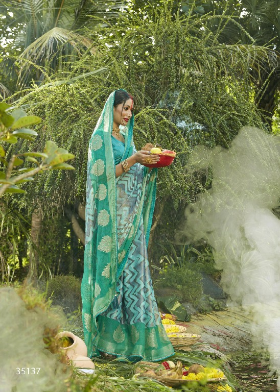 Vallabhi Suraj Ki Lalima Wholesale Brasso Fabrics Indian Sarees
