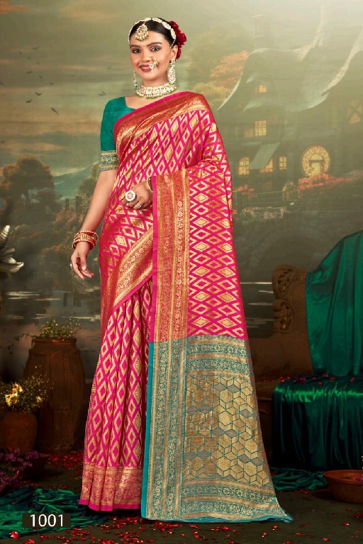 Saroj Swarn Moti Vol-1 Wholesale Soft Silk Fabrics Sarees