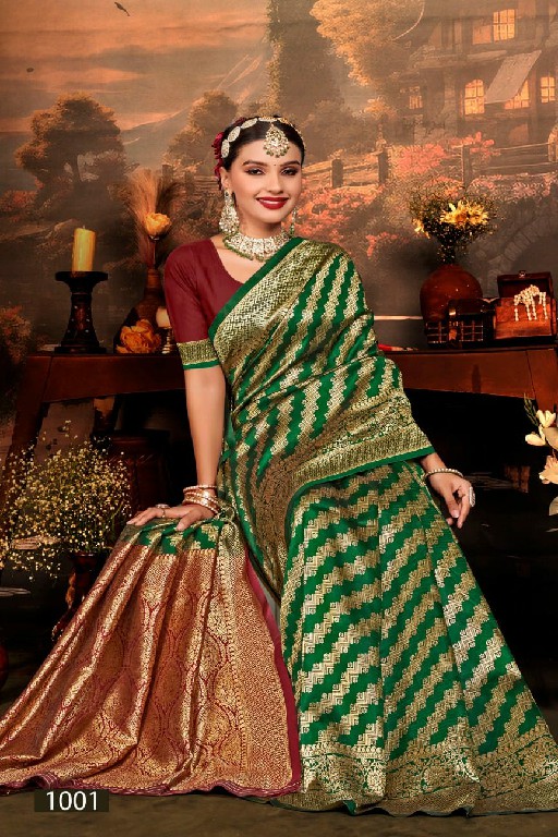 Saroj Swarn Moti Vol-4 Wholesale Soft Silk Fabrics Sarees