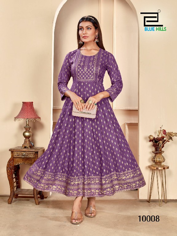 Blue Hills Womania Vol-10 Wholesale Flair Anarkali Kurtis