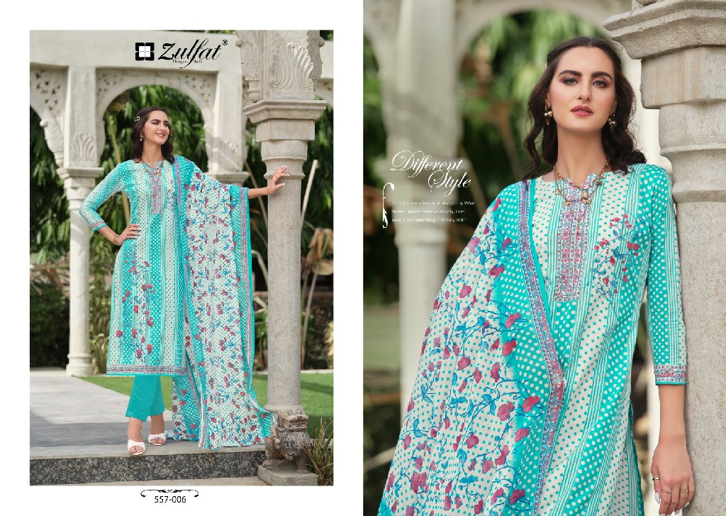 Zulfat Nazrana Vol-3 Wholesale Pure Cotton With Exclusive Print Dress Material