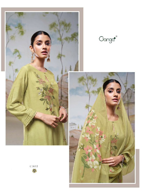 Ganga Nyssa Wholesale Premium Bemberg Silk Salwar Suits