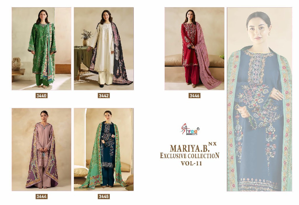 Shree Fabs Mariya B Exclusive Collection Vol-11 Nx Wholesale Indian Pakistani Salwar Suits