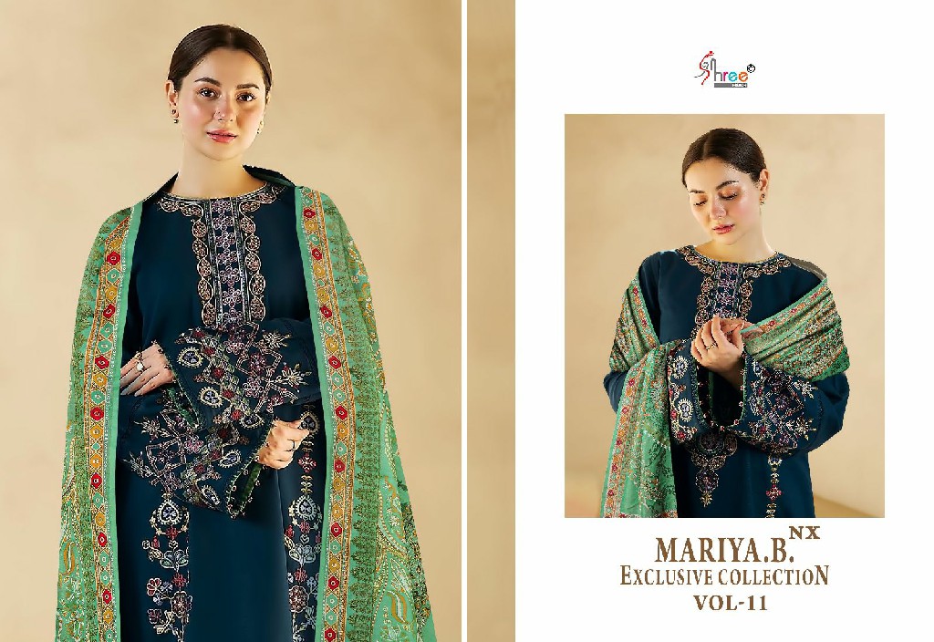 Shree Fabs Mariya B Exclusive Collection Vol-11 Nx Wholesale Indian Pakistani Salwar Suits