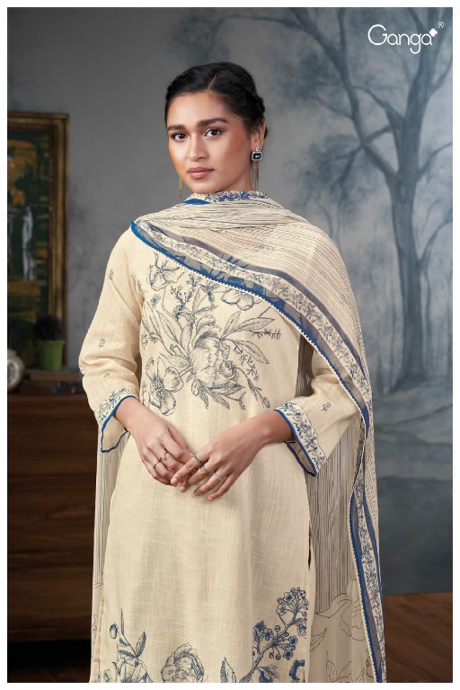 Ganga Dhanvi S2721 Wholesale Premium Cotton With Handwork Suits