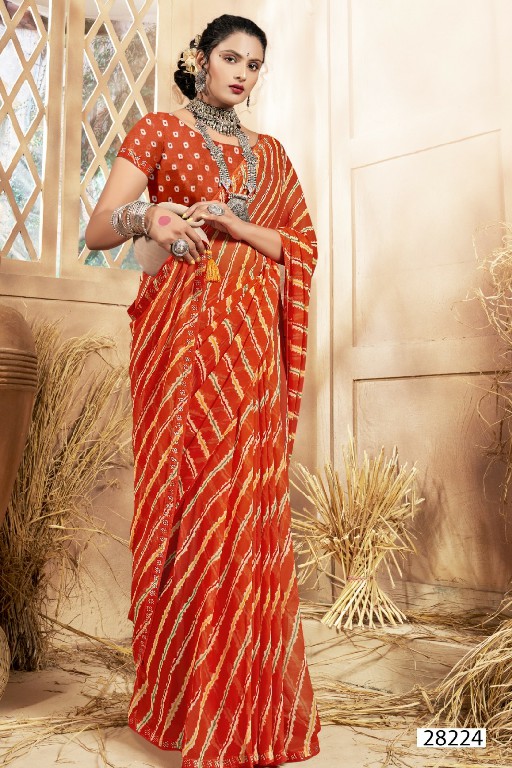 Vallabhi Binal Wholesale Georgette With Swaroski Work Sarees