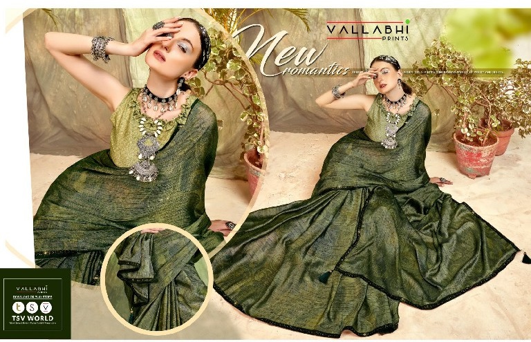 Vallabhi Samreen Wholesale Fancy Swaroski Work Sarees