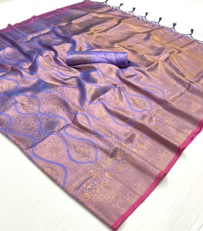 Rajbeer Kalaa Savoy Wholesale Two Tone Handloom Weaving Function Wear Sarees