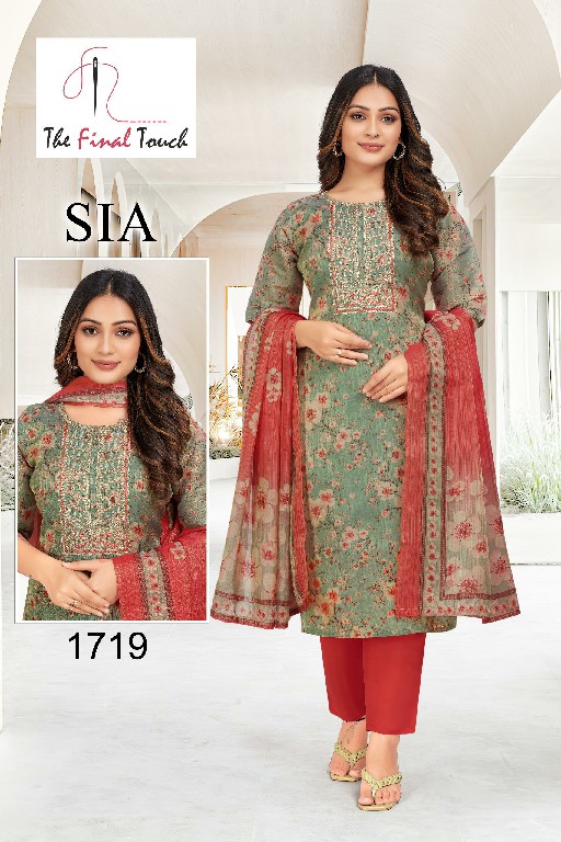 The Final Touch Sia Wholesale Erode Silk Top With Pant And Dupatta Combo