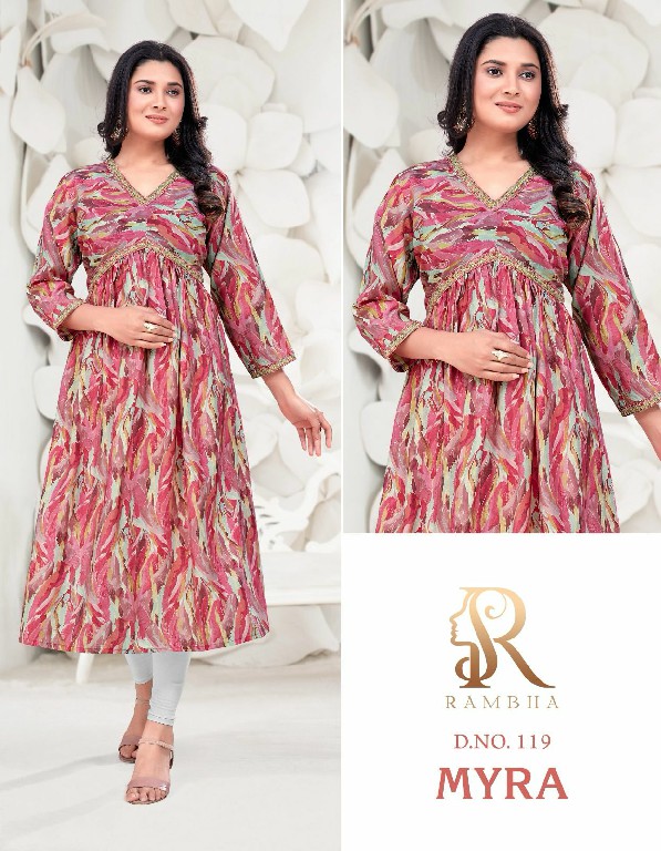 Rambha Myra Wholesale Alia Style Flair Kurtis Combo