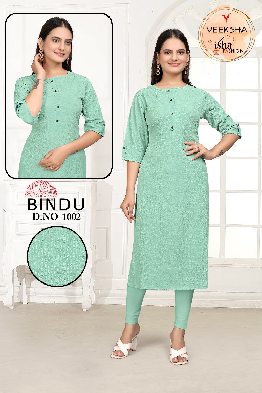 Veeksha Bindu Wholesale Straight With Pocket Combo Kurtis