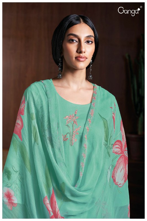 Ganga Viha S2724 Wholesale Premium Cotton With Embroidery Salwar Suits