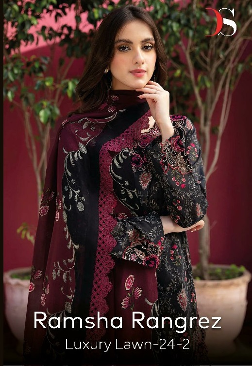Deepsy Ramsha Rangrez Luxury Lawn-24 Vol-2 Wholesale Indian Pakistani Suits