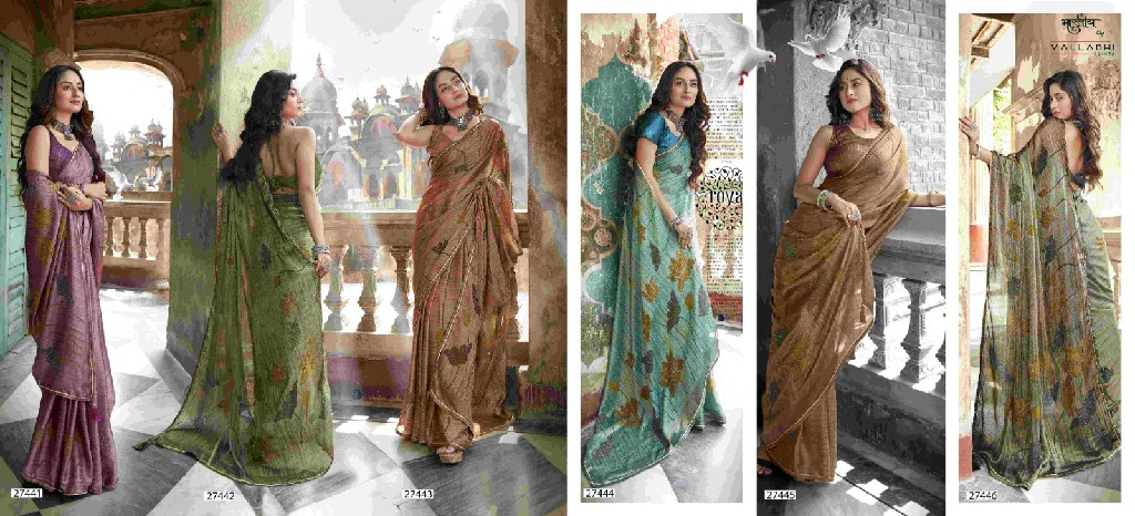 Vallabhi Namira Vol-2 Wholesale Brasso Fabrics Ethnic Sarees