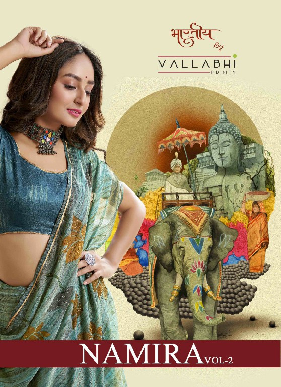 Vallabhi Namira Vol-2 Wholesale Brasso Fabrics Ethnic Sarees