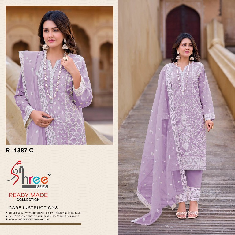 Shree Fabs R-1287 Wholesale Readymade Indian Pakistani Suits