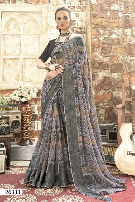 VALLABHI PRINTS DHANAK MOST BEAUTIFUL GEORGETTE SAREE WITH BLOUSE