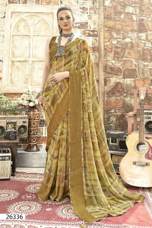 VALLABHI PRINTS DHANAK MOST BEAUTIFUL GEORGETTE SAREE WITH BLOUSE