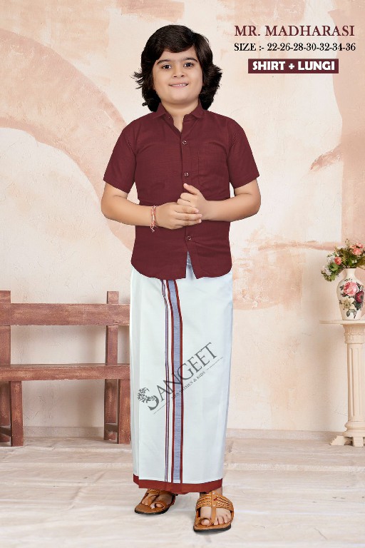 Sangeet Mr Madharasi Wholesale Shirt And Lungi