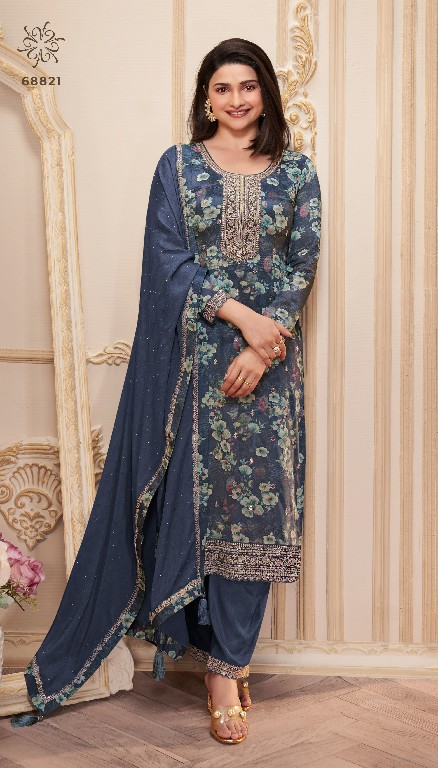 Vinay Kuleesh Pahal Wholesale Digital Printed Chinon Top Designer Salwar Suits