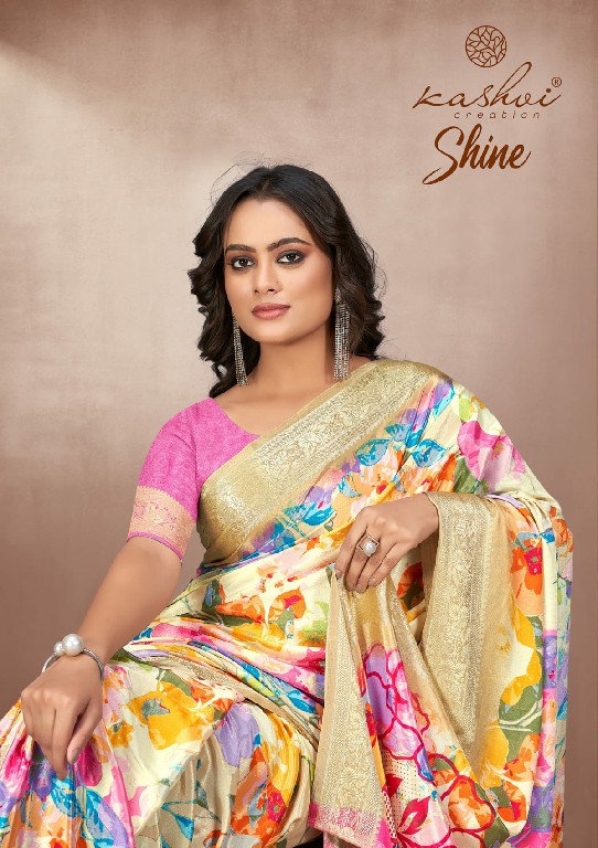 Kashvi Shine Wholesale Viscose Crepe Silk Ethnic Sarees