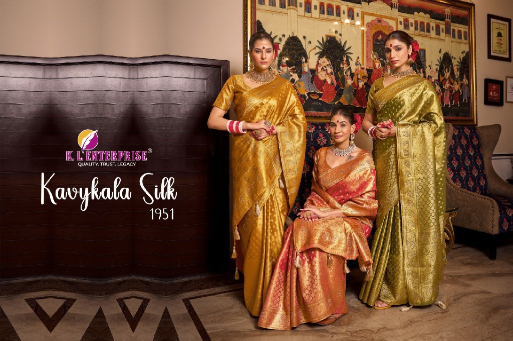 Geetanshi KL Enterprise Kavykala Silk Wholesale Function Wear Sarees