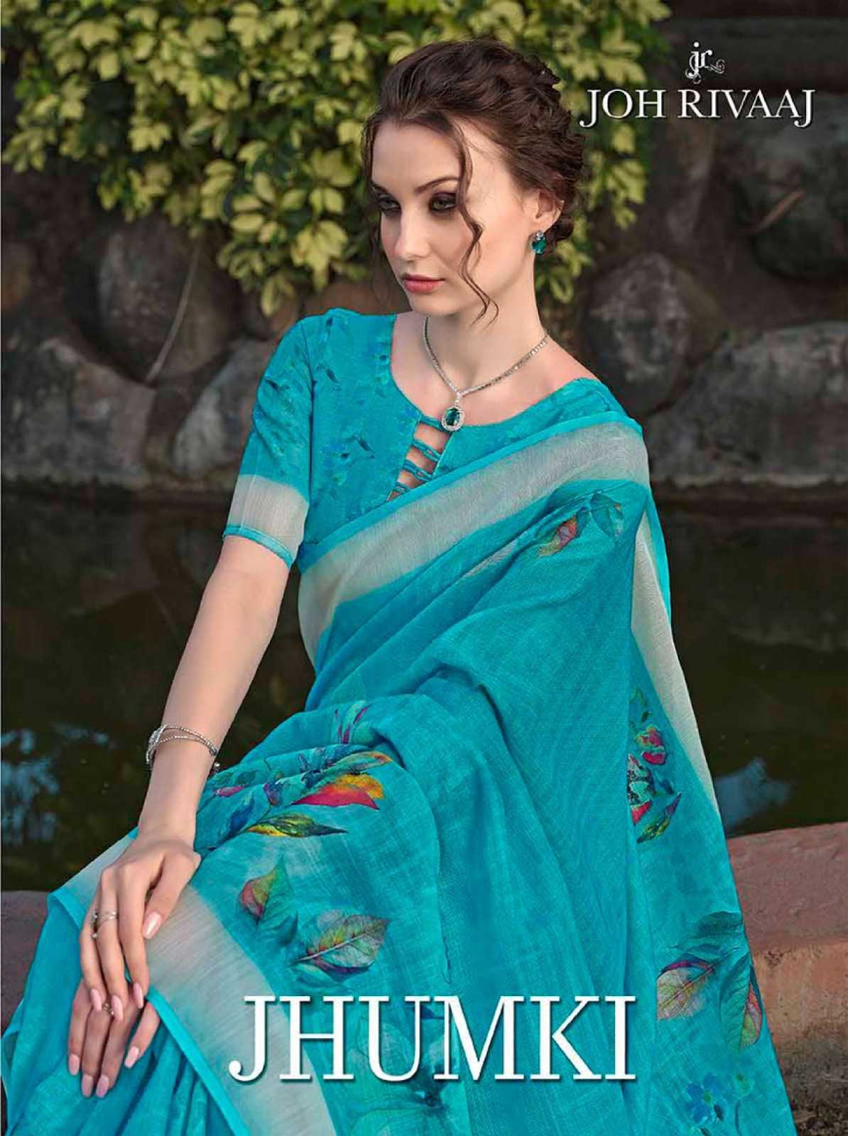 JOH RIVAAJ JHUMKI 24231-24239 SERIES AMAZING PRINT SAREE WHOLESALER