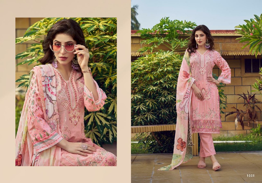 RANG RASIYA BY MAJESTY CAMBRIC COTTON EMBROIDERY WORK PAKISTANI 3PCS DRESS