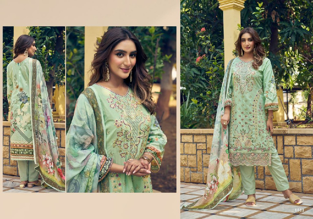 RANG RASIYA BY MAJESTY CAMBRIC COTTON EMBROIDERY WORK PAKISTANI 3PCS DRESS