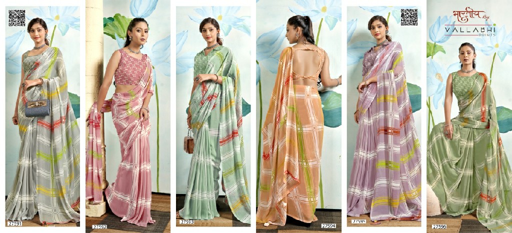 VALLABHI PRINTS LAUNCH VIRUKA HIT DESIGN DAILY WEAR FANCY SAREE SUPPLIER