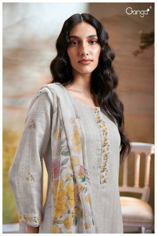 Ganga Eshana S2743 Wholesale Premium Rich Cotton Dress Material