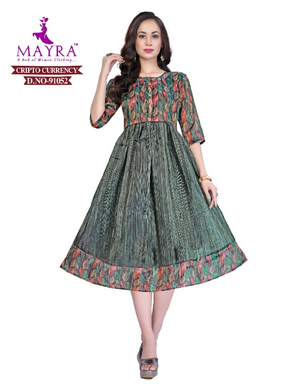 Mayra Cripto Currency Wholesale Short Flair Kurtis Combo