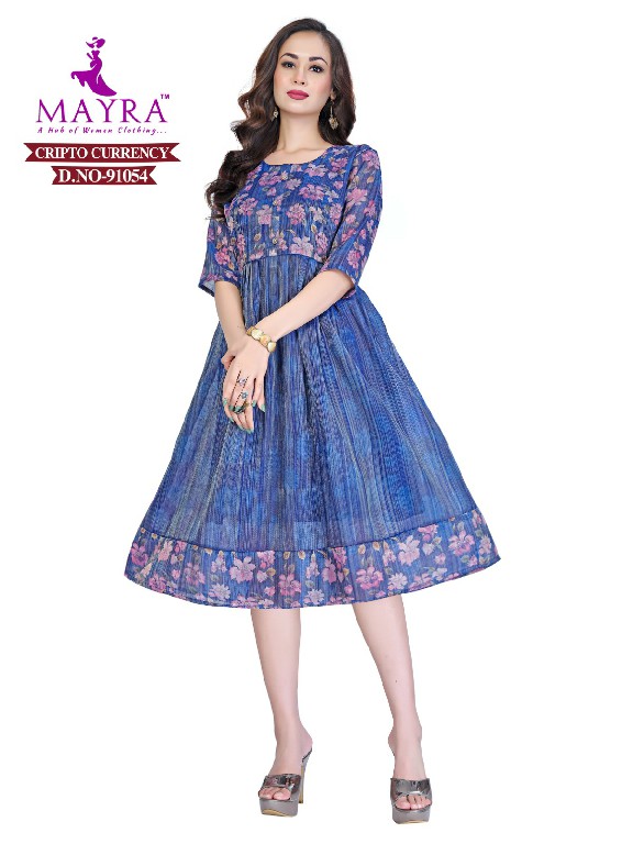 Mayra Cripto Currency Wholesale Short Flair Kurtis Combo