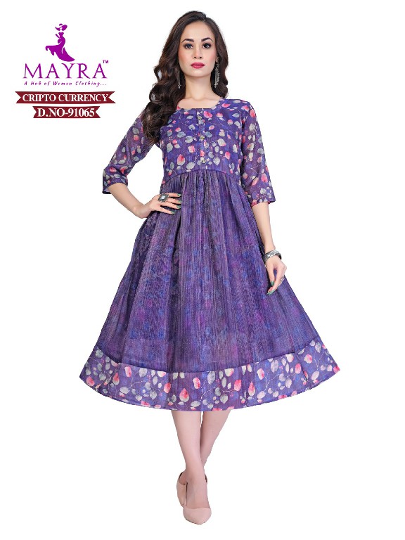 Mayra Cripto Currency Wholesale Short Flair Kurtis Combo