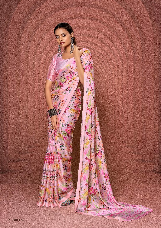 Kashvi Elegance Vol-1 Wholesale Satin Chiffon Ethnic Sarees