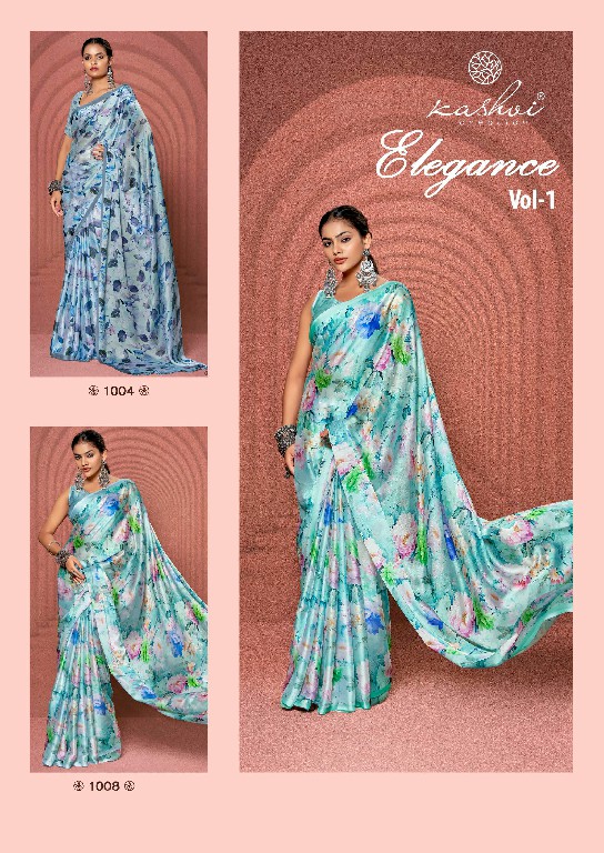 Kashvi Elegance Vol-1 Wholesale Satin Chiffon Ethnic Sarees