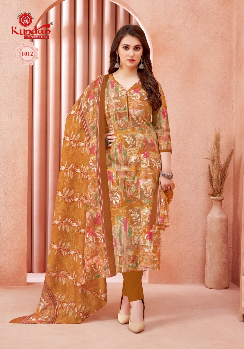 Kundan Pashmina Gold Vol-1 Wholesale Lawn Cambric Dress Material