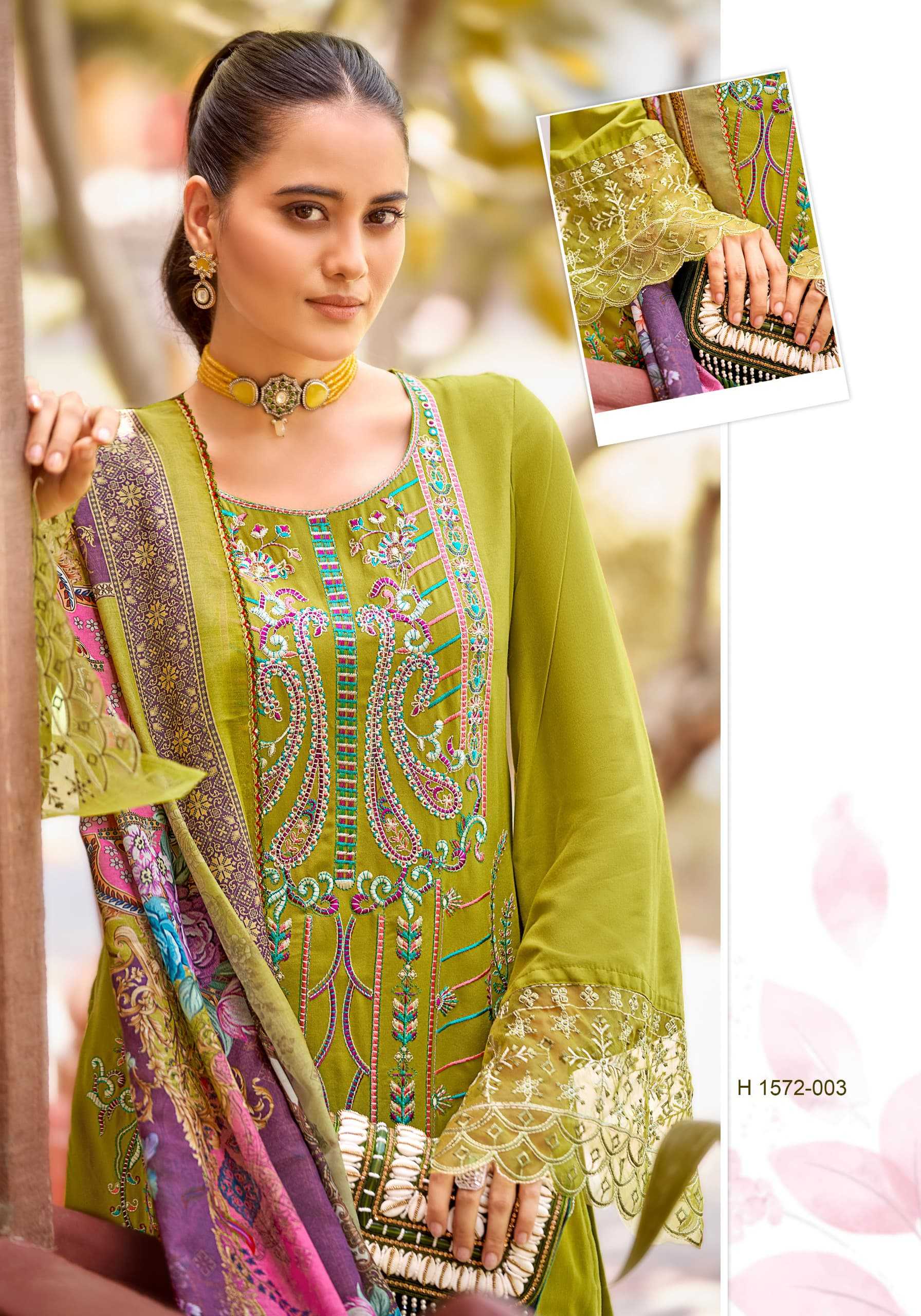 ZAHA BY ALOK VISCOSE RAYON BOLLYWOOD STYLE PAKISTANI 3PCS DRESS MATERIAL