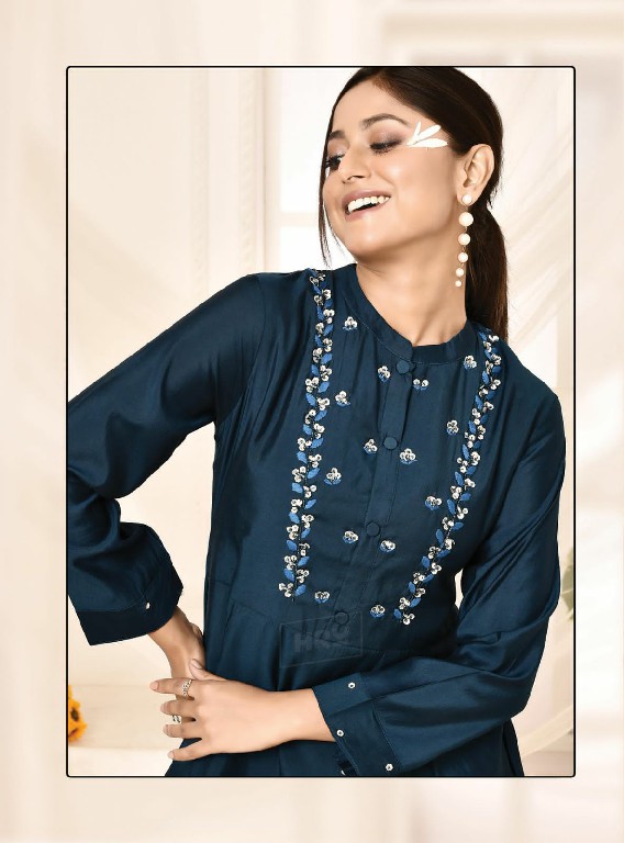 HRU HIYA VOL 4 LATEST DESIGN FANCY VISCOSE HAND EMBROIDERED FULL STITCH CO-ORD SET