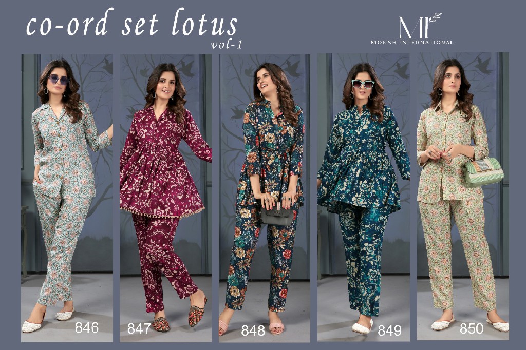 Moksh Co-Ord Set Lotus Vol-1 Wholesale Co-Ord Sets