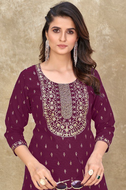 Banwery Keerthi Wholesale Embroidery Neck Long Kurtis