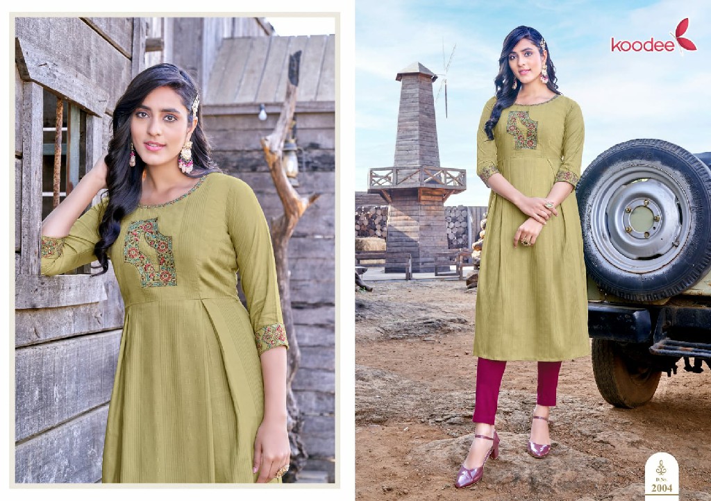 Koodee Morni Vol-2 Wholesale Nayra Cut Kurtis Collection