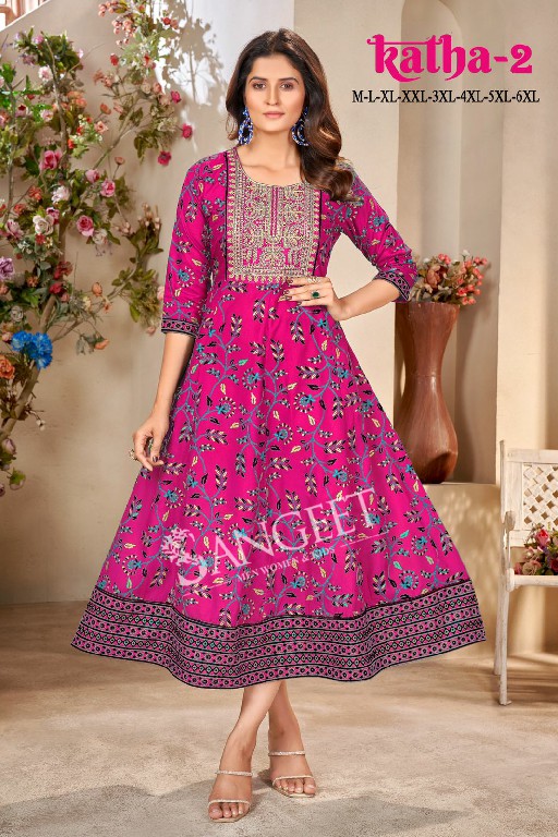 Sangeet Katha Vol-2 Wholesale Heavy Reyon With Sequence Work Kurtis