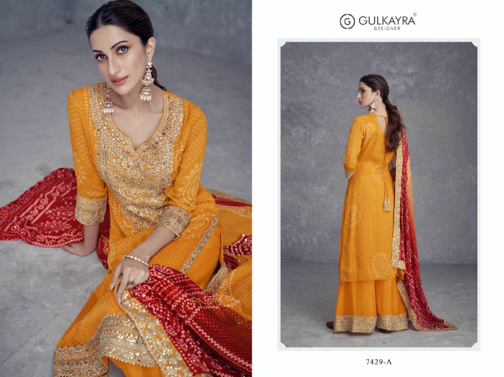 Gulkayra Takshvi Wholesale Real Chinon Digital Print Free Size Stitched Suits