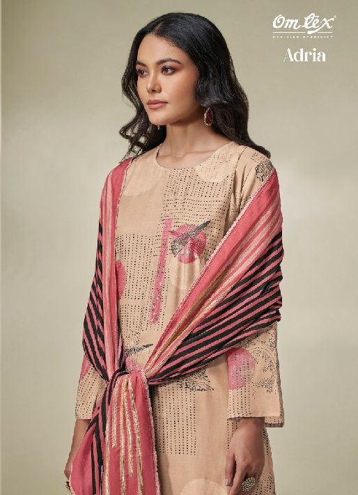 Omtex Adria Wholesale Daisy Silk With Hand Work Suits