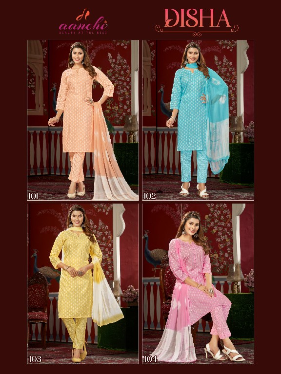 Aanchi Disha Wholesale Readymade 3 Piece Salwar Suits