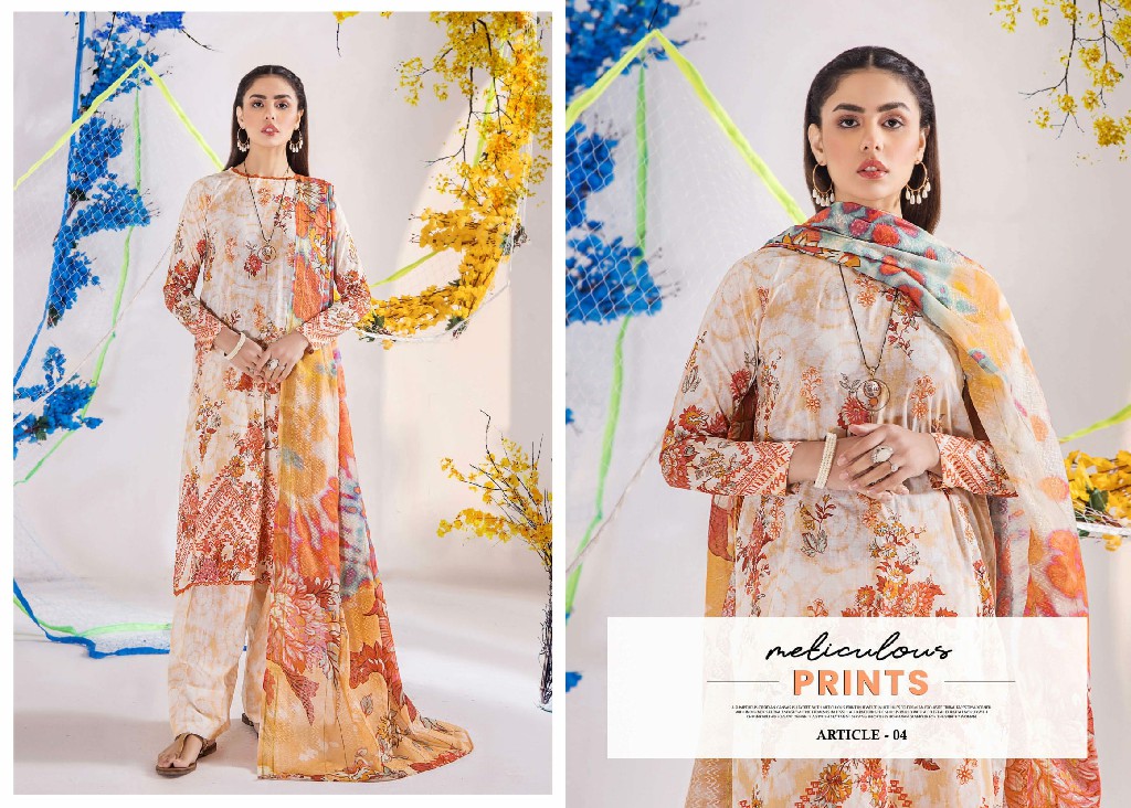 Gulljee Bluebell Three Piece Unstitched Pakistani Suits Collection