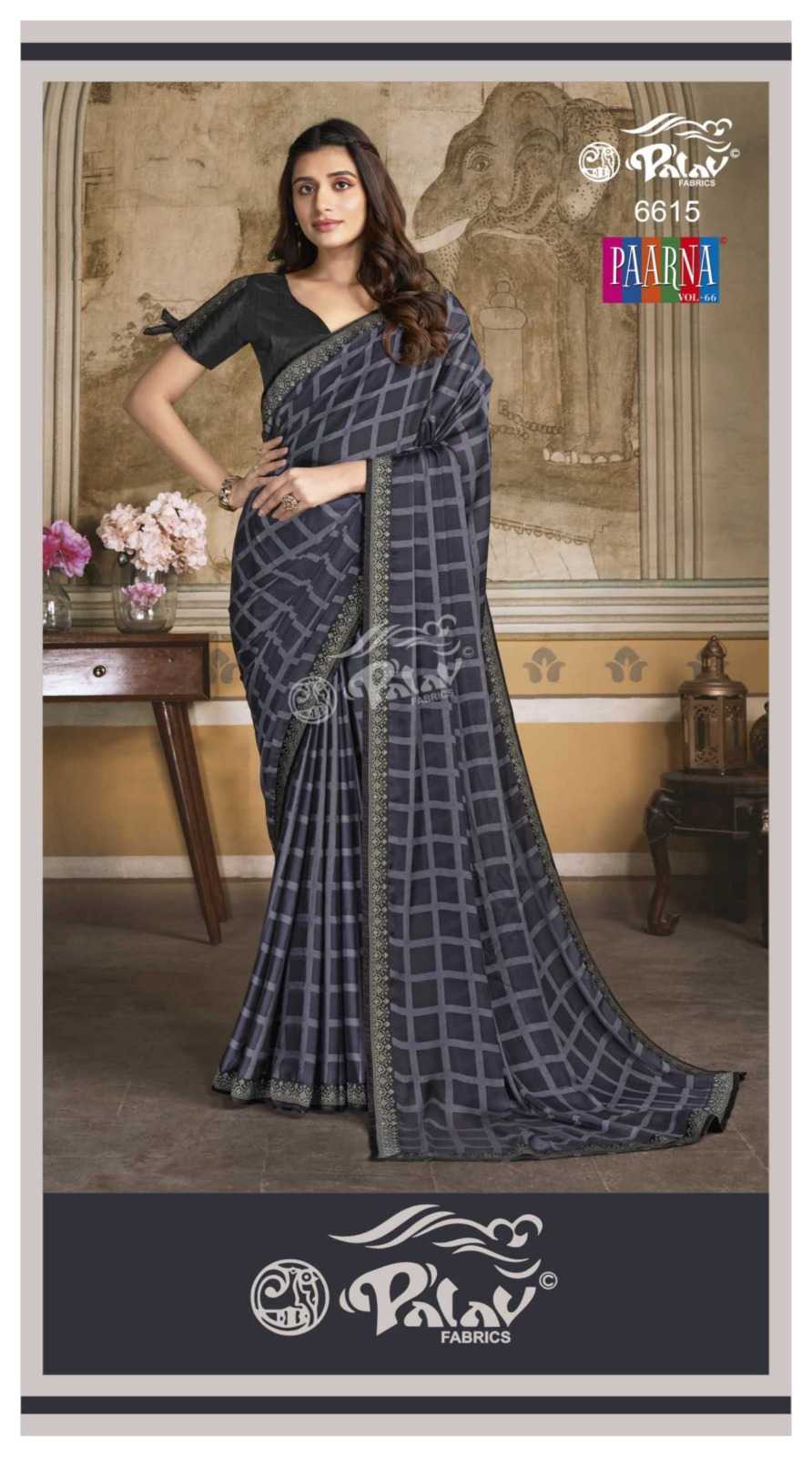 PALAV LAUNCH PAARNA VOL 66 KREEVA GEORGETTE CLASSY LOOK SAREE