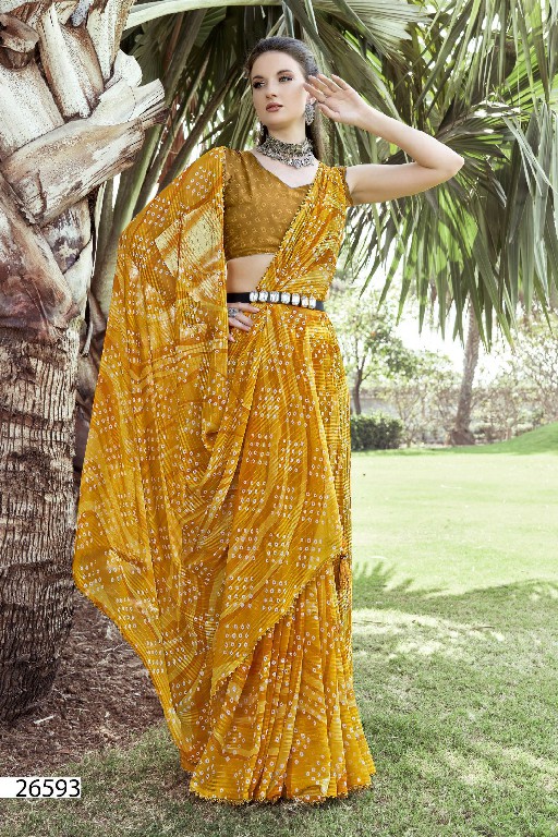 Vallabhi Kridha Wholesale Georgette Fabrics Indian Sarees