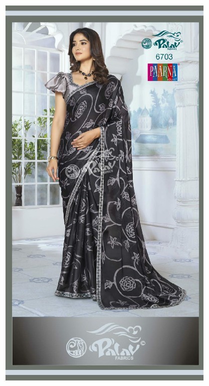 PALAV LAUNCH PAARNA VOL 67 KREEVA GEORGETTE CLASSY LOOK SAREE